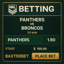 Baxterbet - NRL Betting Markets - Rugby League